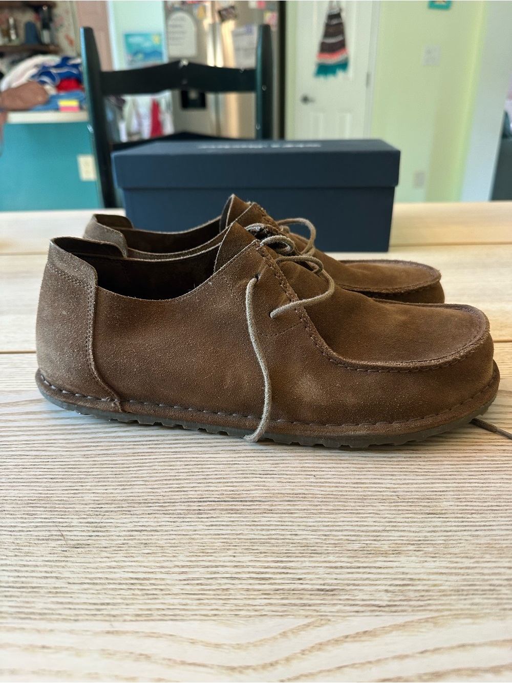 Birkenstock Utti Men's Brown Suede Lace-Up